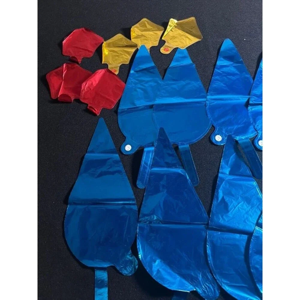 Assorted Red, Royal Blue, Light Blue & Gold-P